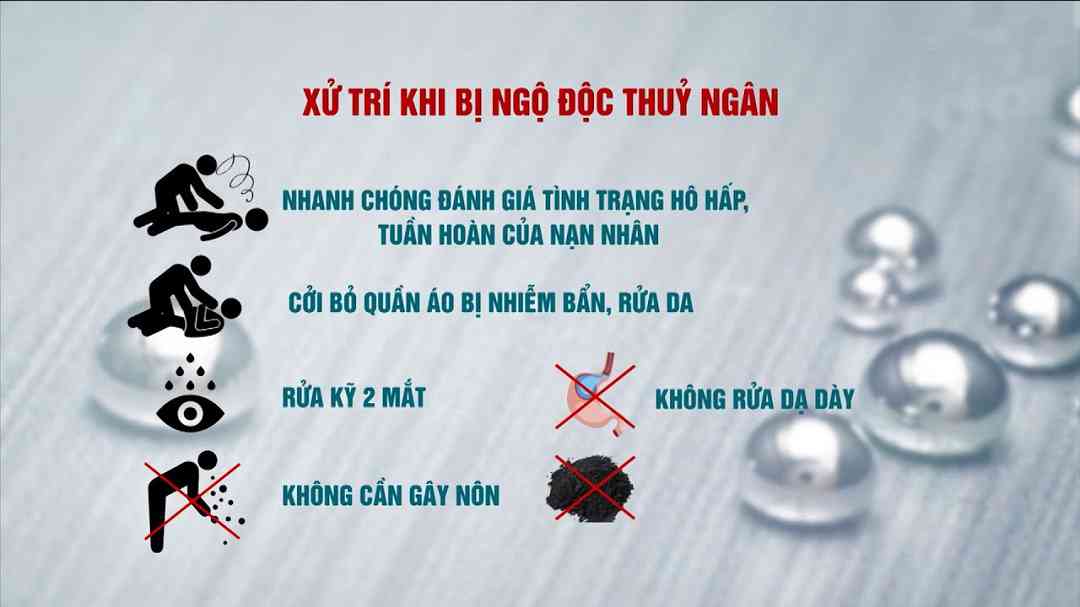 Phương pháp điều trị nhiễm độc thủy ngân